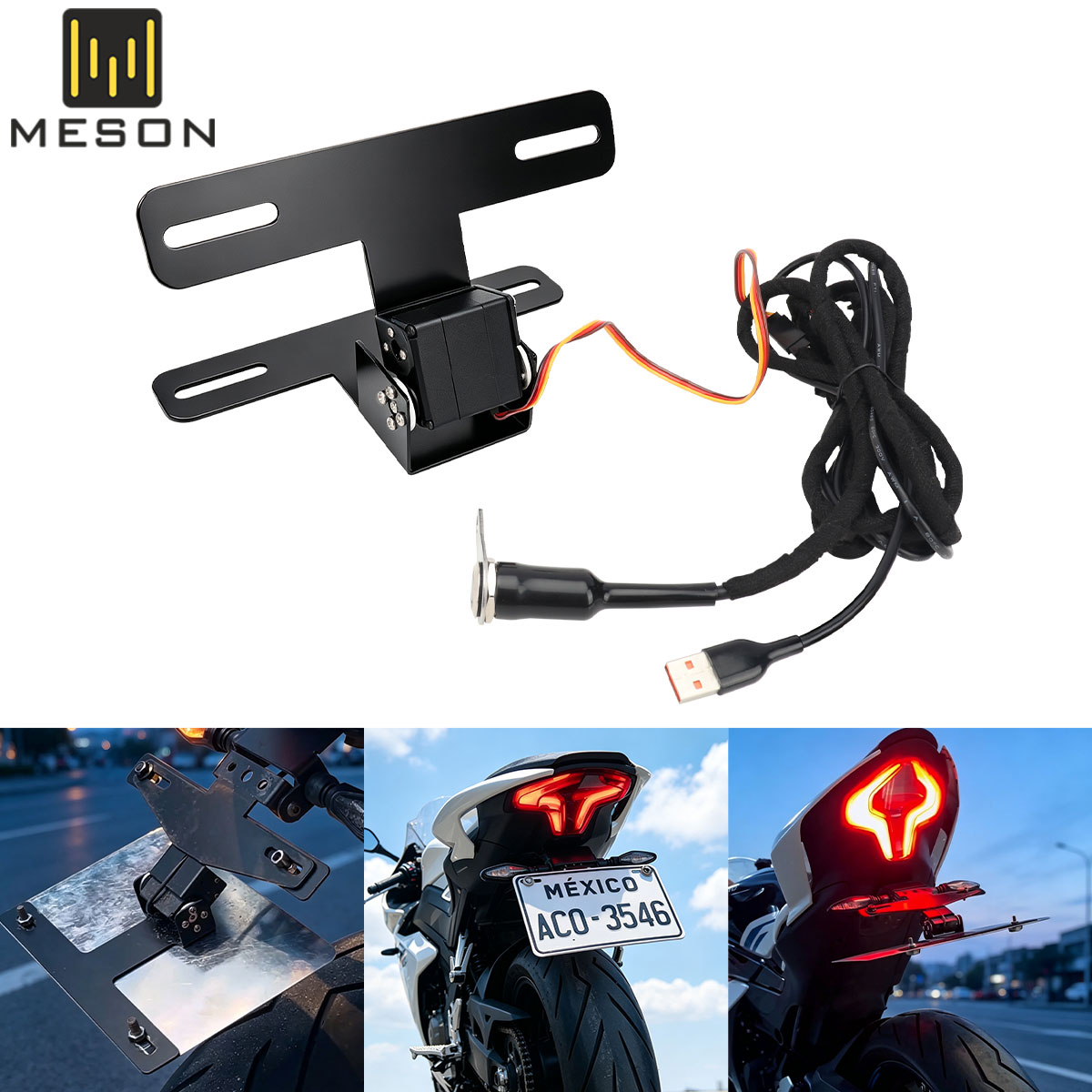 Ir Blaster Universal - Suporte Dobrável para Placa de Licença