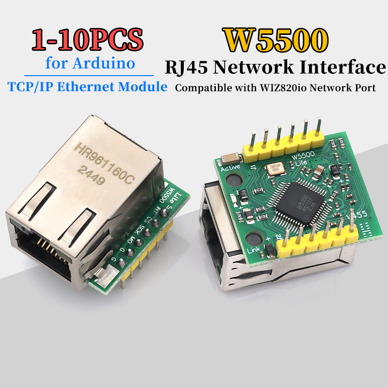 Ethernet Module W5500 - Módulo Ethernet TCP/IP W5500 (1/5/10 Peças)