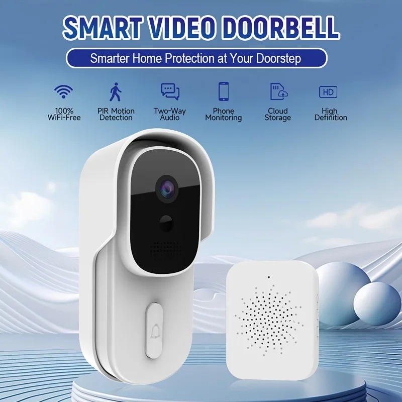 Smart Doorbell Wired - Intercomunicador de Vídeo e Áudio WiFi