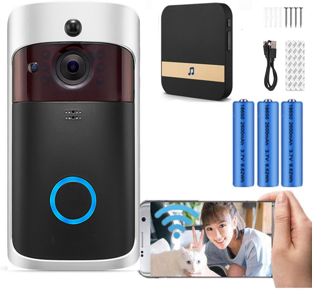 Smart Doorbell Wired - Câmera de vídeo campainha hd wifi