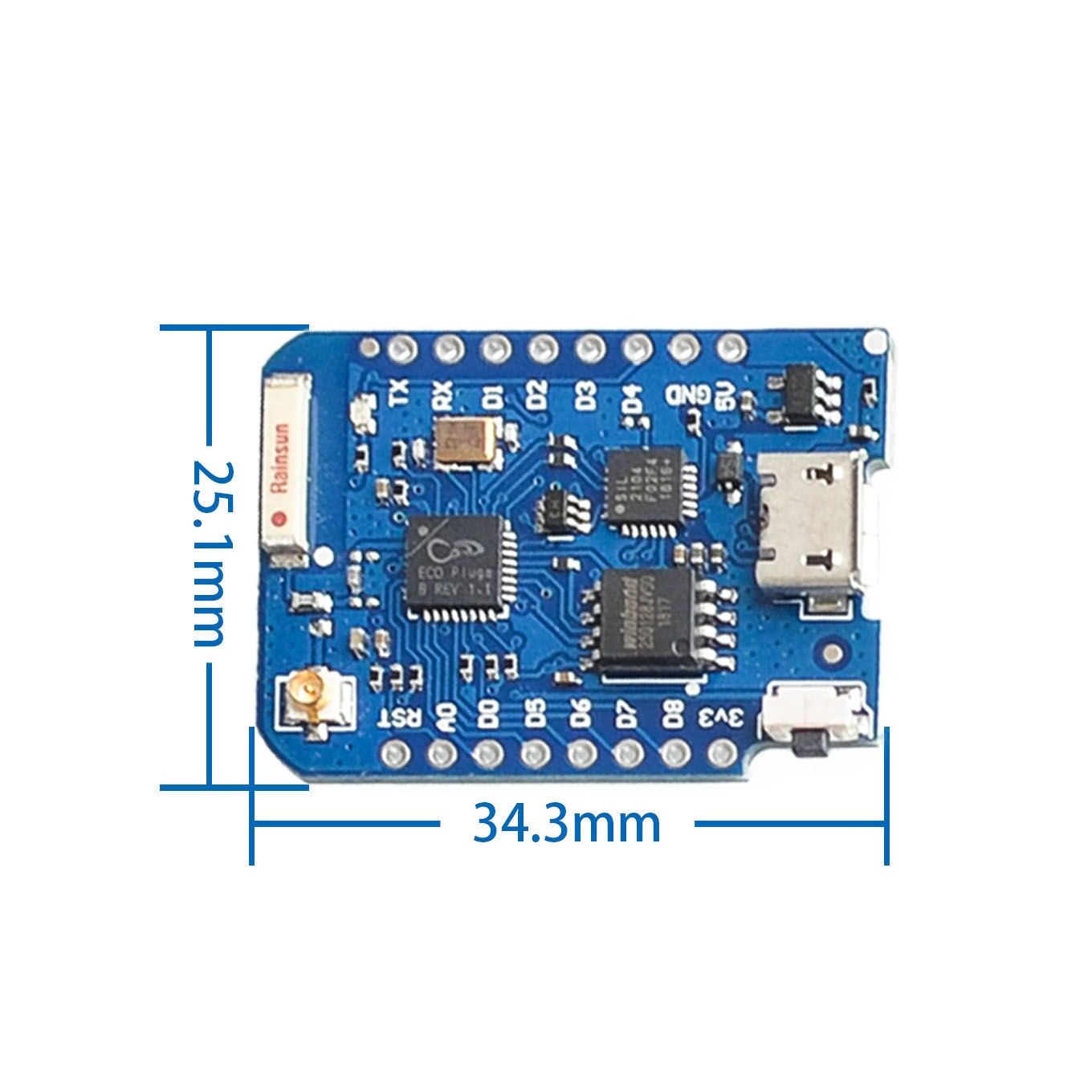 WEMOS-Conector Antena Externa, - Esp8266 Nodemcu Board avaliação e preço