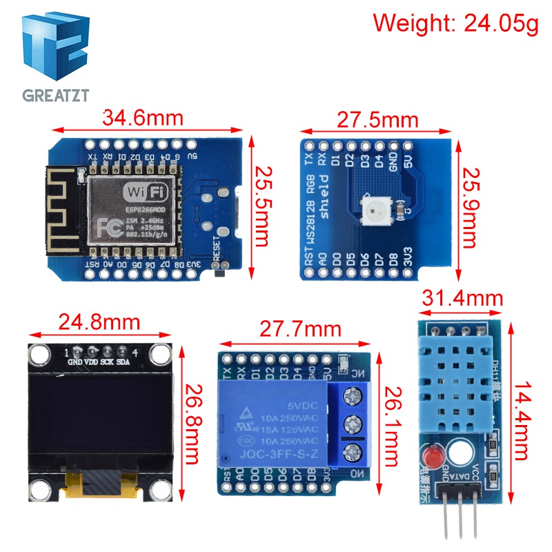 WeMos D1 Mini ESP8266 ESP-12F  - Esp8266 Nodemcu Board avaliação e preço