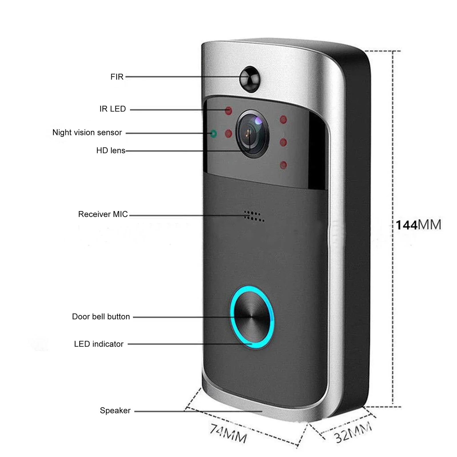 2026 novo v5 campainha da port - Smart Doorbell Wired avaliação e preço
