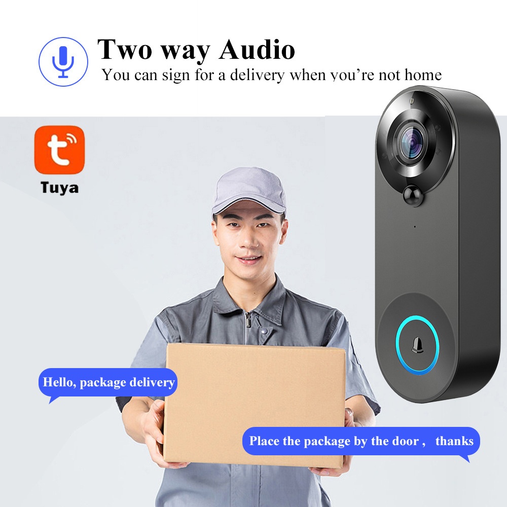 Tuya 1080p sem fio wi fi campa - Smart Doorbell Wired avaliação e preço