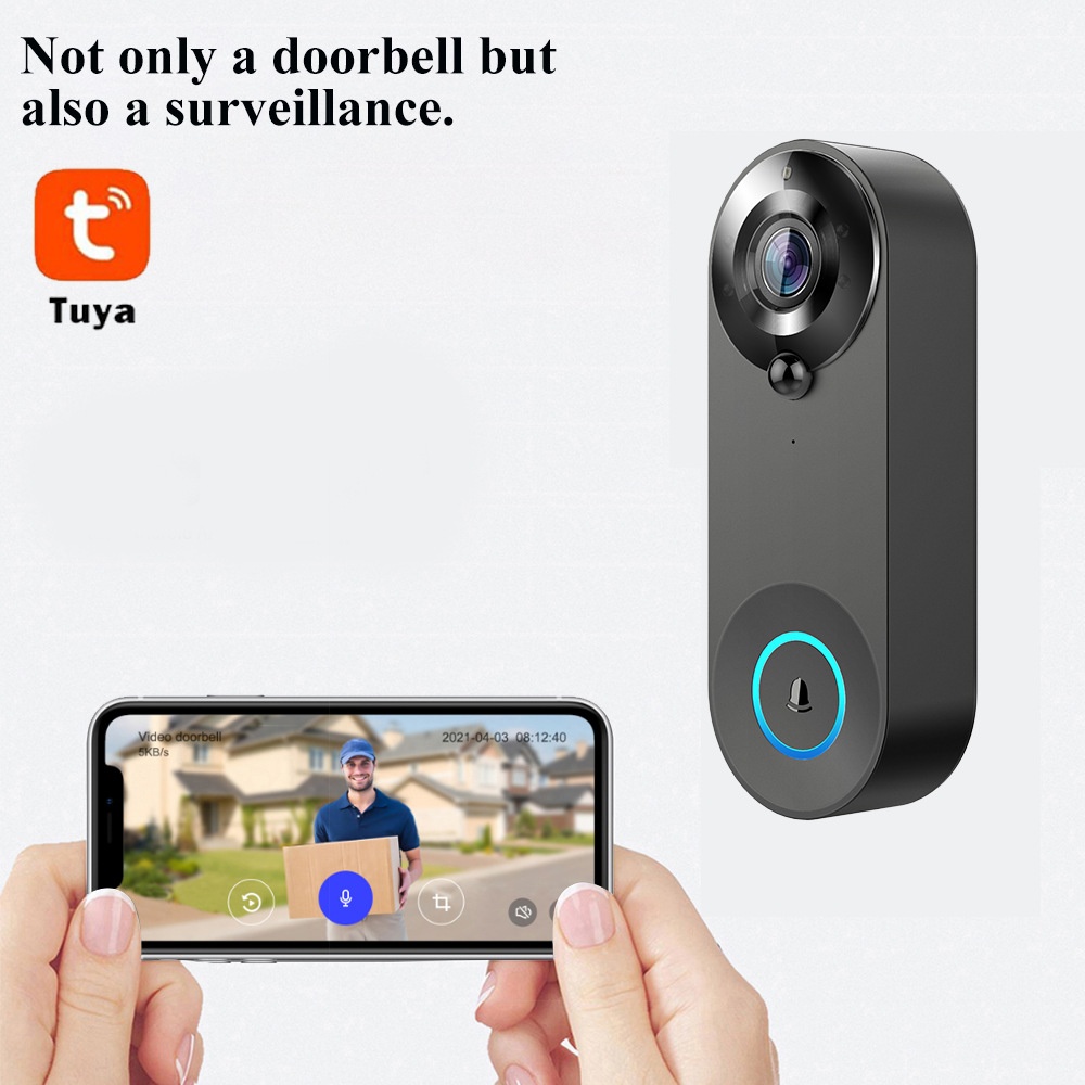 Tuya 1080p sem fio wi fi campa - Smart Doorbell Wired avaliação e preço