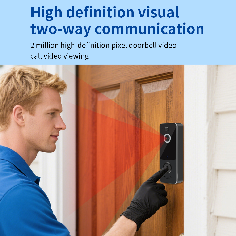 Campainha de vídeo wi-fi 1080p - Smart Doorbell Wired avaliação e preço