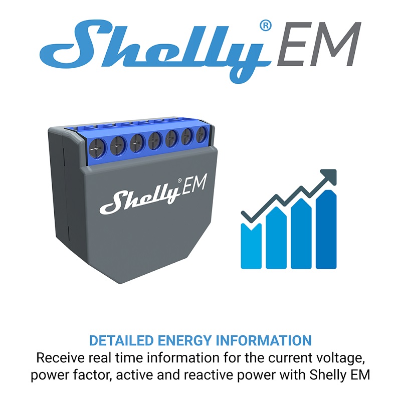 SHELLY EM Interruptor Controla - Shelly Relay Module avaliação e preço