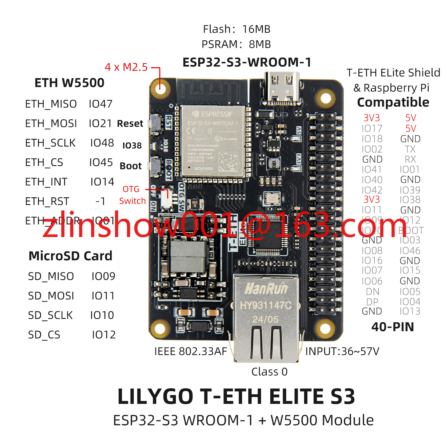 Placa de desenvolvimento Ether - Ethernet Module W5500 avaliação e preço