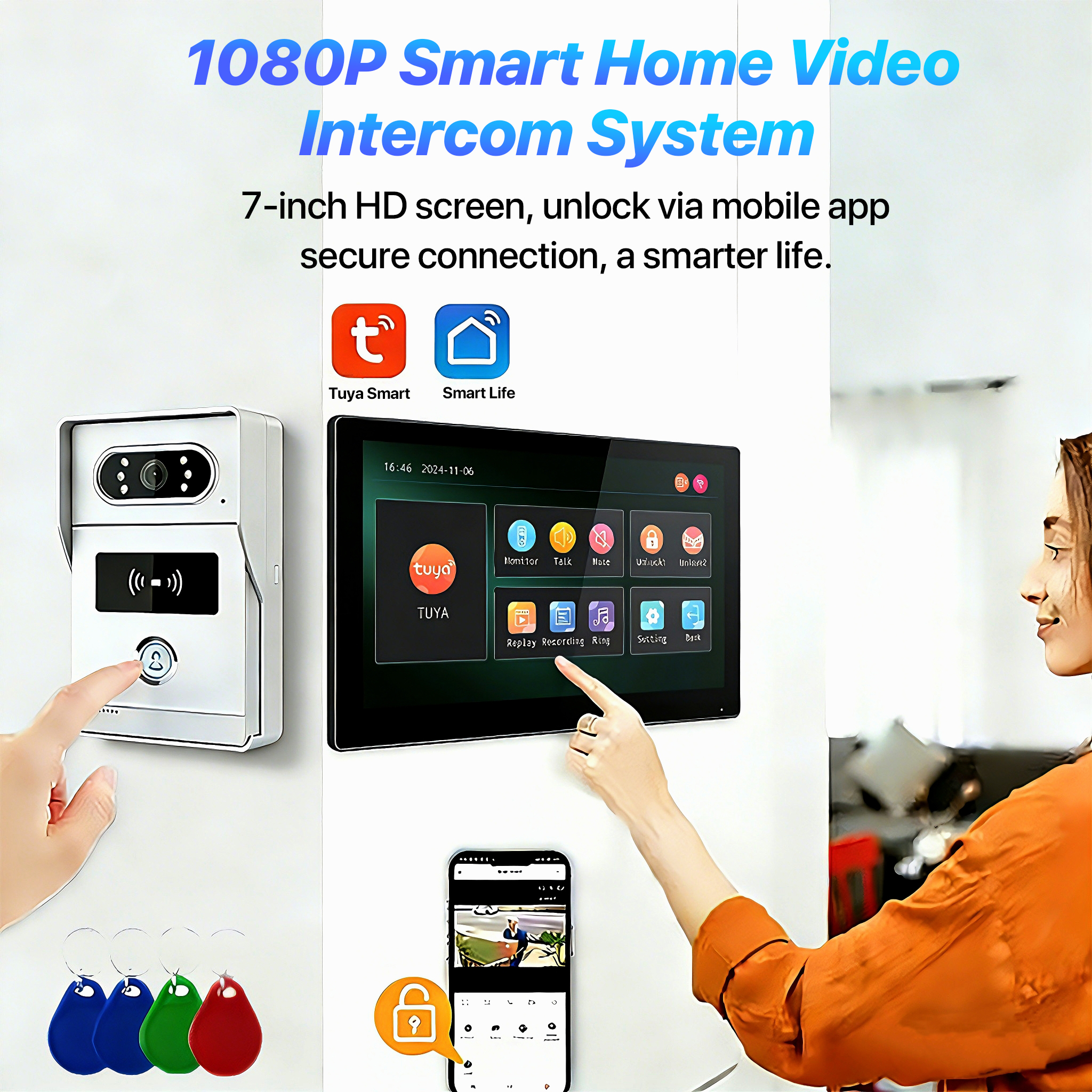 Sistema de Campainha Inteligen - Smart Doorbell Wired avaliação e preço