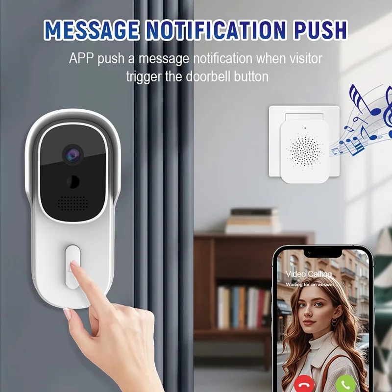 Intercomunicador de Vídeo e Áu - Smart Doorbell Wired avaliação e preço