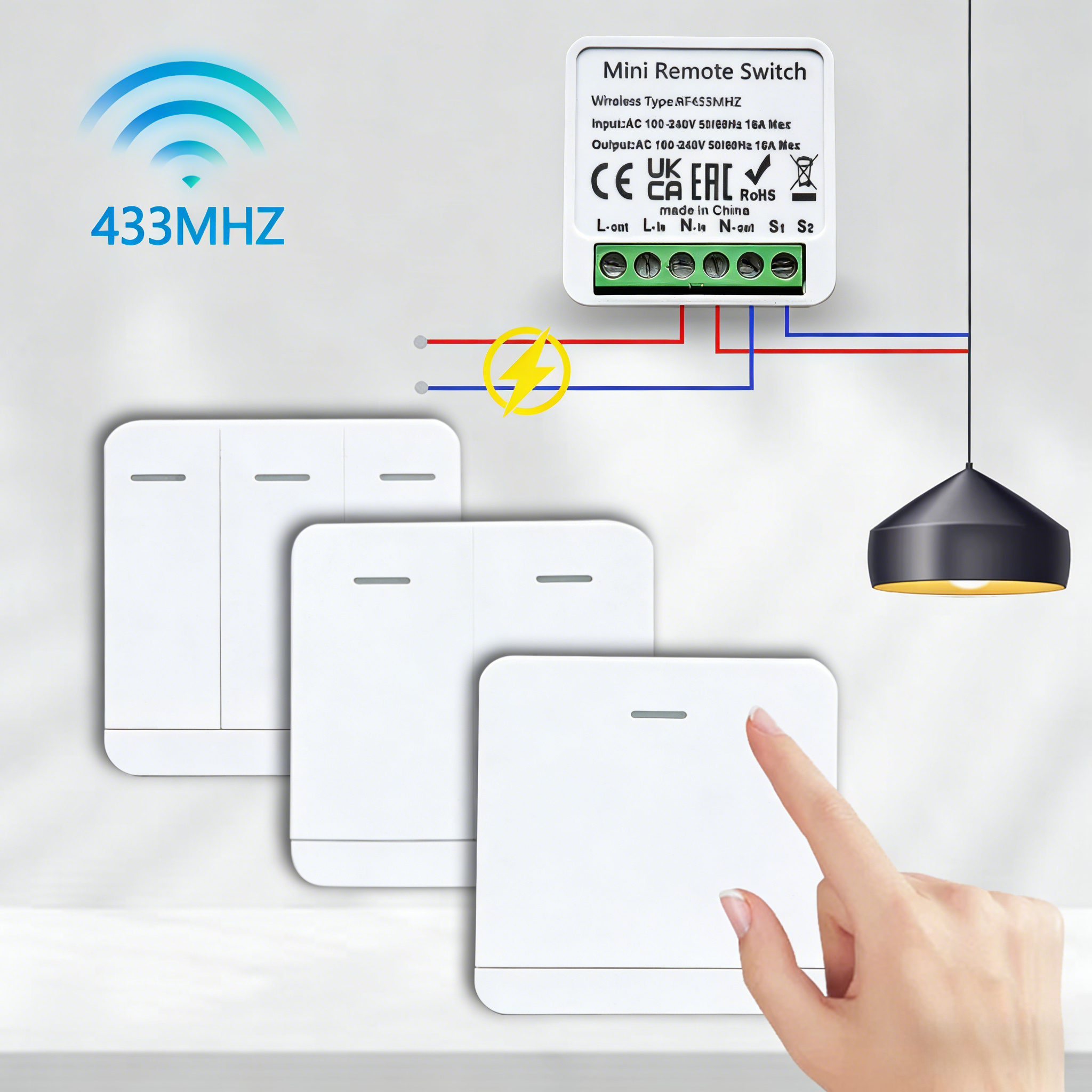 Rf 433mhz inteligente diy inte - Home Automation Systems Diy avaliação e preço