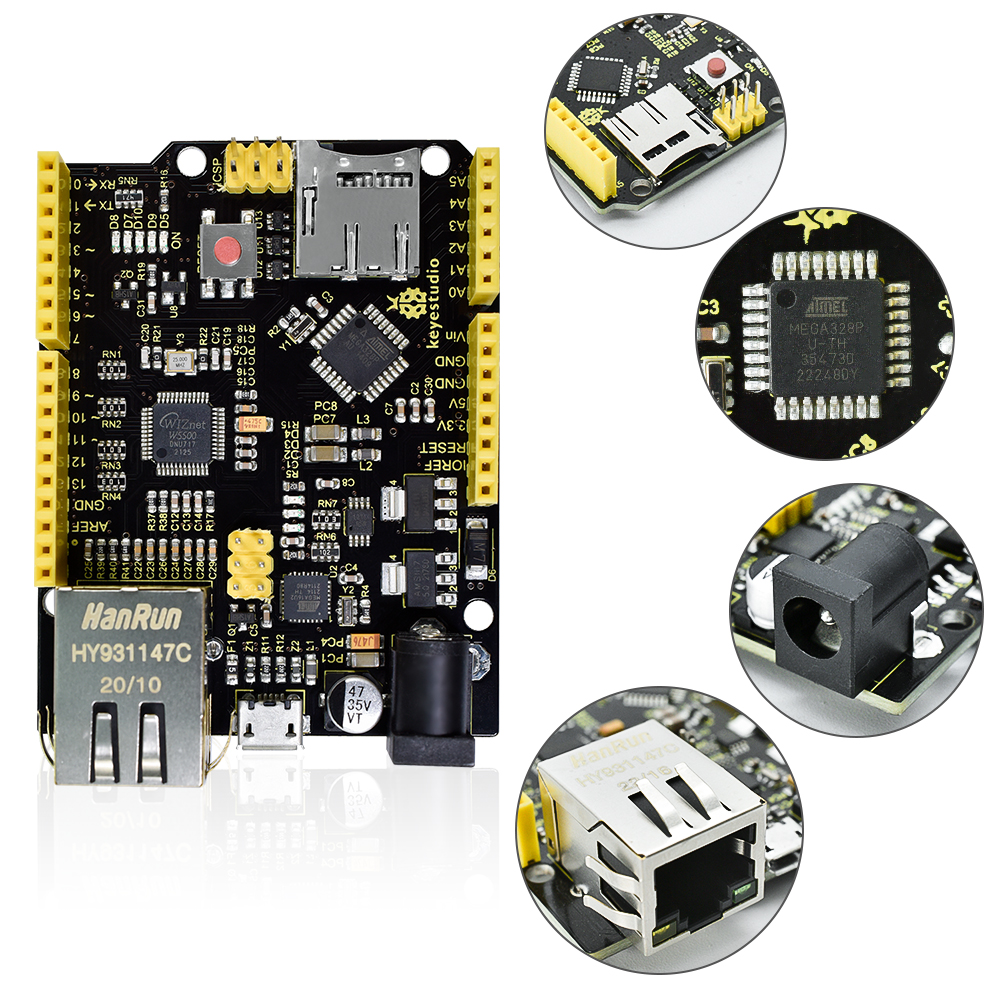 Keyestudio W5500 ETHERNET PLAC - Ethernet Module W5500 avaliação e preço