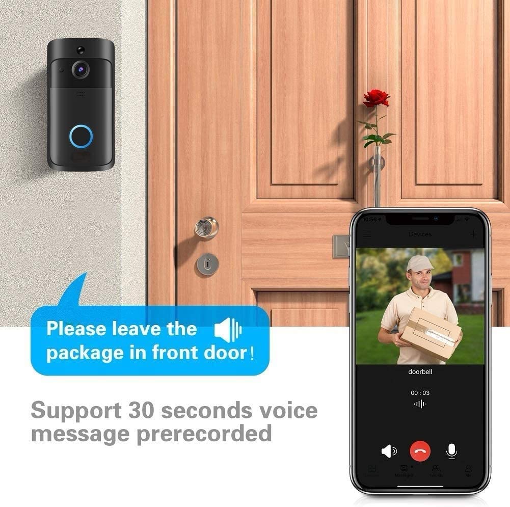 Câmera de vídeo campainha hd w - Smart Doorbell Wired avaliação e preço