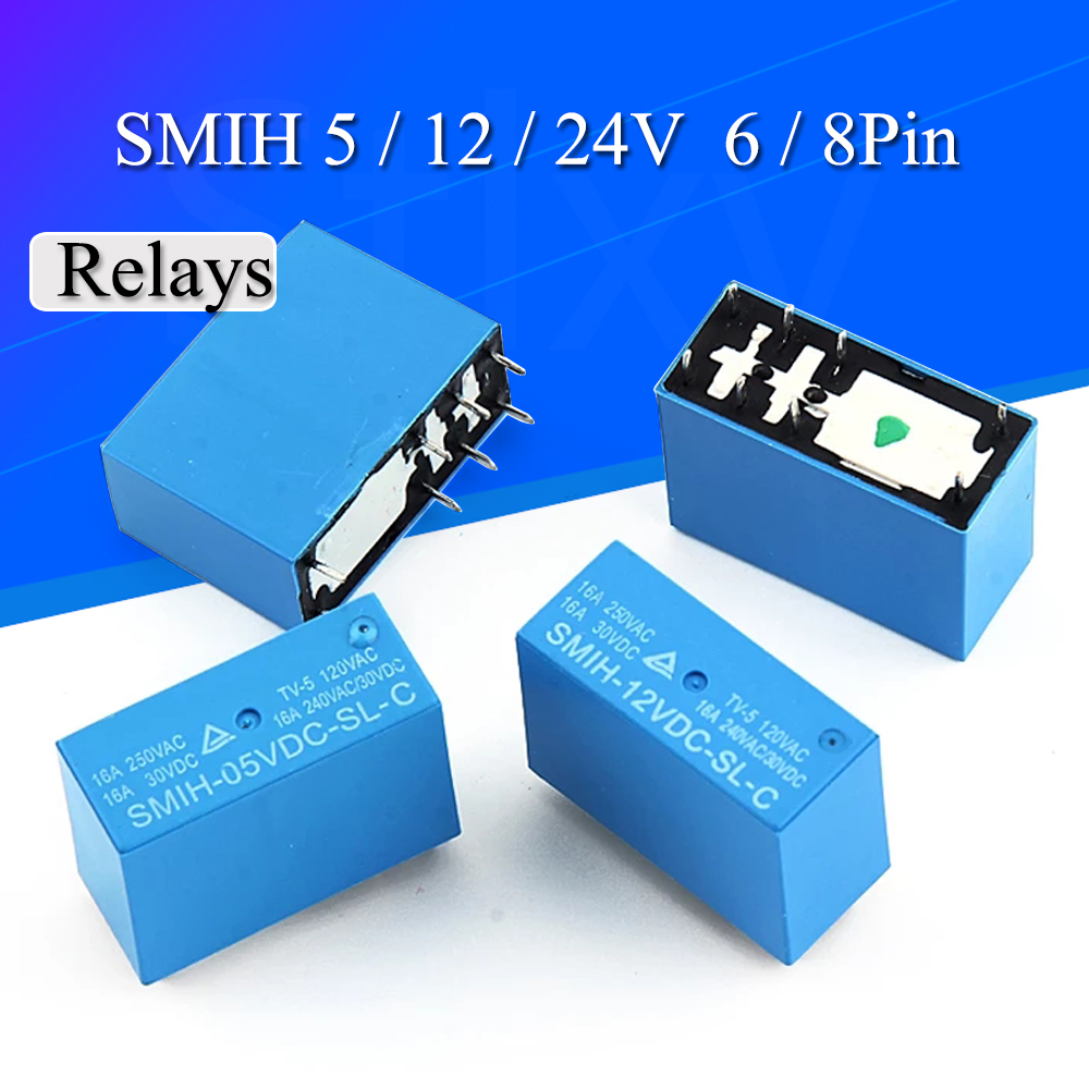 2-20PCS 5v 12v 24v SMIH-05VDC- - Shelly Relay Module avaliação e preço