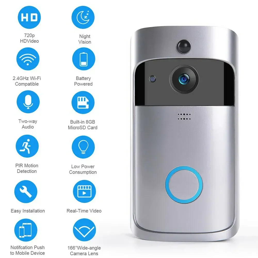 Câmera de Campainha Sem Fio WI - Smart Doorbell Wired avaliação e preço