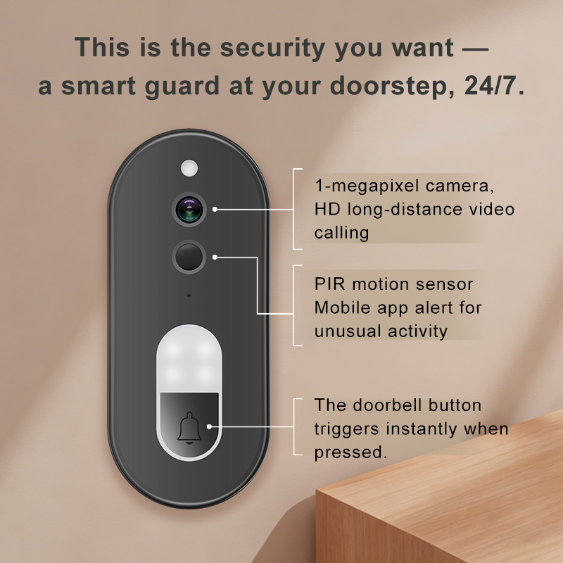 Campainha de Vídeo WiFi Compat - Smart Doorbell Wired avaliação e preço