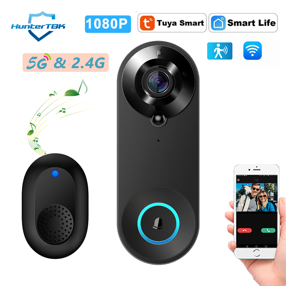 Campainha de Vídeo WiFi 5G 2.4 - Smart Doorbell Wired avaliação e preço