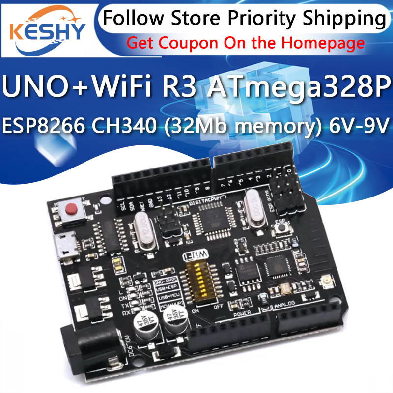Uno + wifi r3 atmega328p + esp - Esp8266 Nodemcu Board avaliação e preço