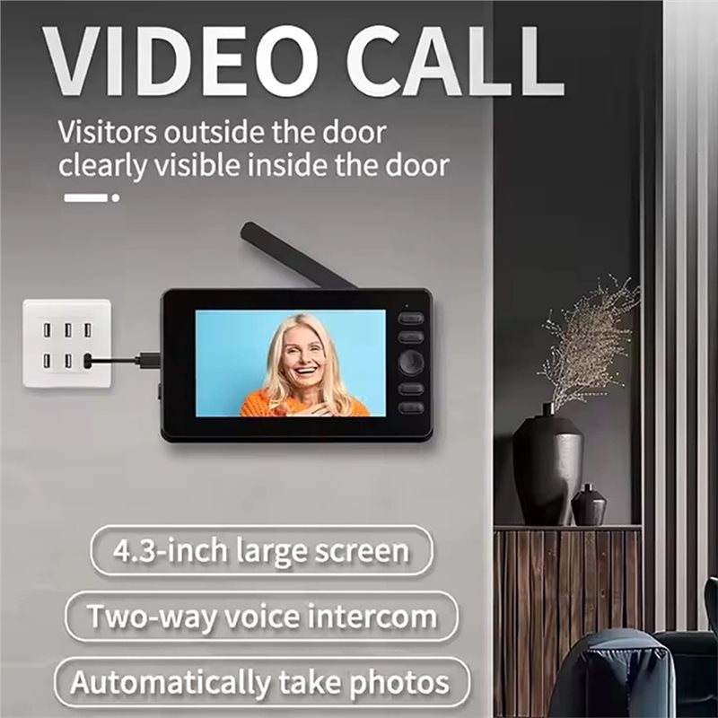 T81C! Campainha de Vídeo Sem F - Smart Doorbell Wired avaliação e preço
