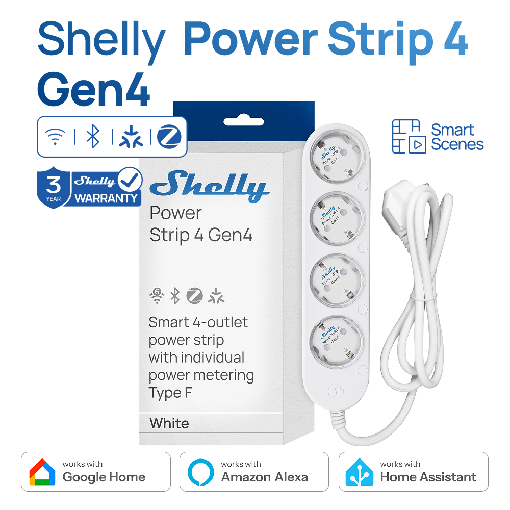 Shelly power strip 4 gen4 toma - Shelly Relay Module avaliação e preço